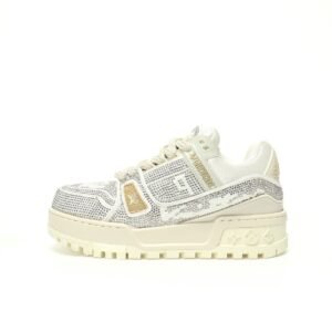 'lv trainer maxi' white